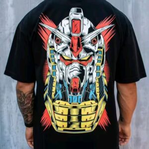 Polera "Mecha Warrior" Estilo Retro